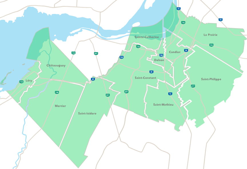 Carte de Roussillon